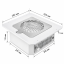 MICROSTOP Prof White Aspirador profesional empotrable para uñas, blanco