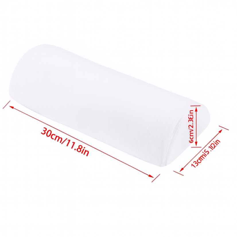 BAFI Soporte de mano con funda de rizo, blanco