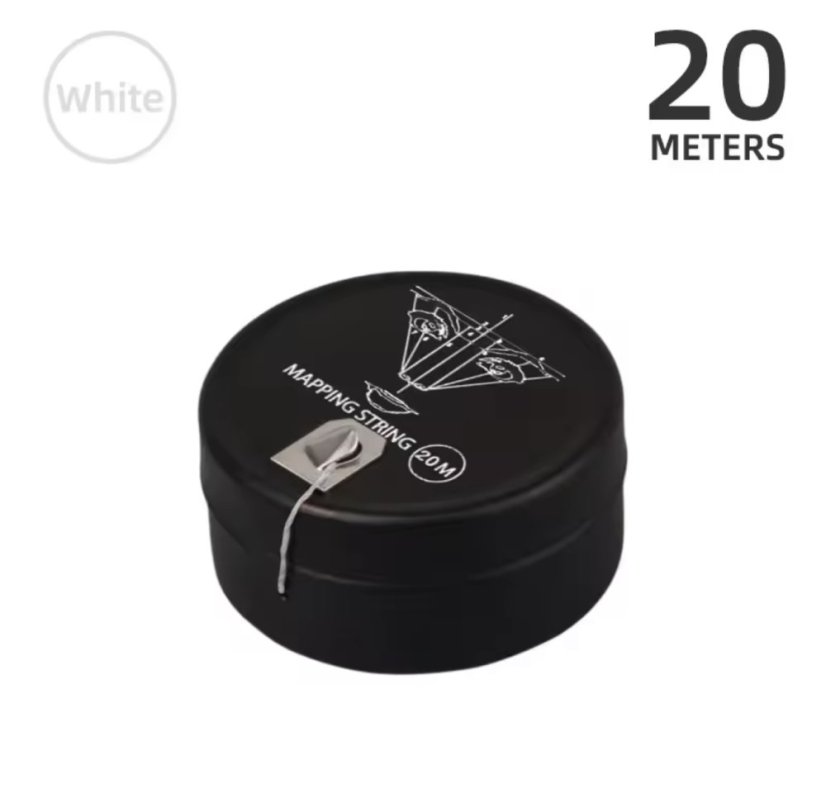 Hilo blanco para cejas 20m