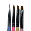 COSMONAIL Set de pinceles de colores para gel y diseño, 4 ks