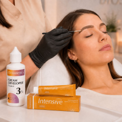 BIOSMETICS Intensive Набор для окрашивания бровей, средний блонд