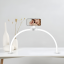 MOON Lámpara de mesa cosmética plegable blanca