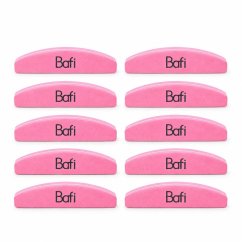 BAFI Lima de uñas pequeña 100/180 rosa, set 10 pсs