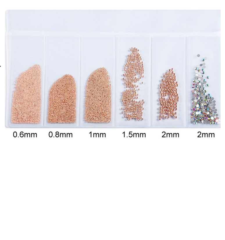 MANYBEAUTY NR1 - caviar para decorar uñas 6 en 1