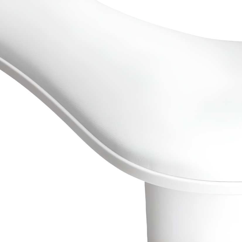 BAFI Reposabrazos de estilo F333, blanco