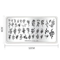 BORN PRETTY Animal L009 - plantillas para uñas