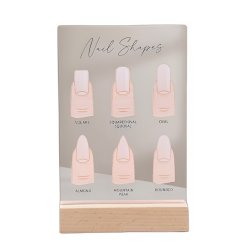 Minimalistický akrylový stojánek Nail Shapes