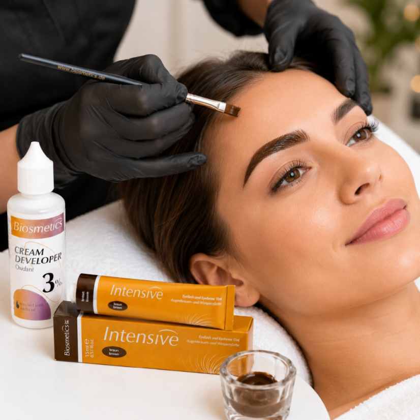 BIOSMETICS Intensive Kit para teñir las cejas, marrón