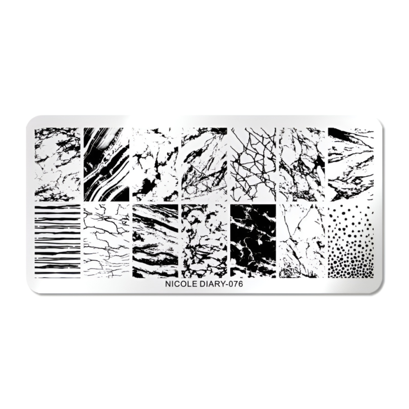 NICOLE DIARY Plantillas para uñas - 076