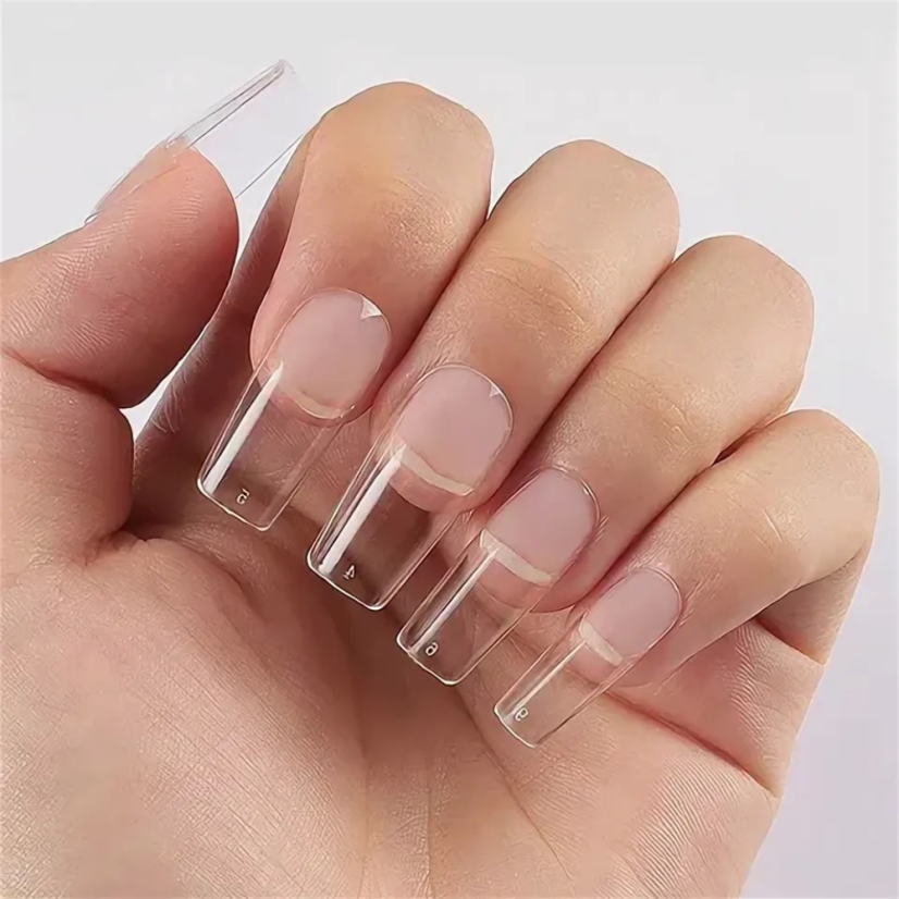 BAFI Puntas de uñas de gel, cuadradas, 240 unid