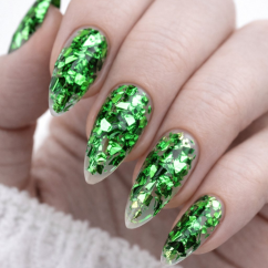 Fólie na nehty, zelená