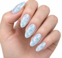 COSMONAIL Gel lak Milky Flakes 008 Frozen Aqua, 8 ml