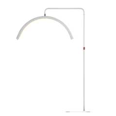 Stojací kosmetická lampa MOON, bílá, 71 cm