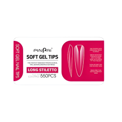 Puntas de gel largas de estilete, 550 uds.
