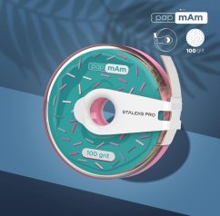 STALEKS EXPERT ATC-100w papmAm - papel de lija de recambio en carrete de plástico con pinza grano 100, blanco