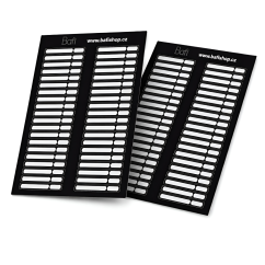 BAFI Nálepky na vzorníky gel laků, 2  listy (80 ks)