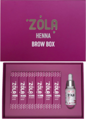 ZOLA Sada henna na obočí s olejem