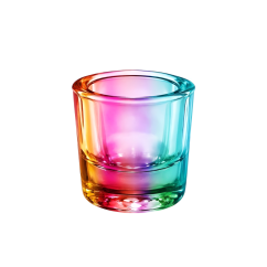 Nádobka skleněná vícebarevná