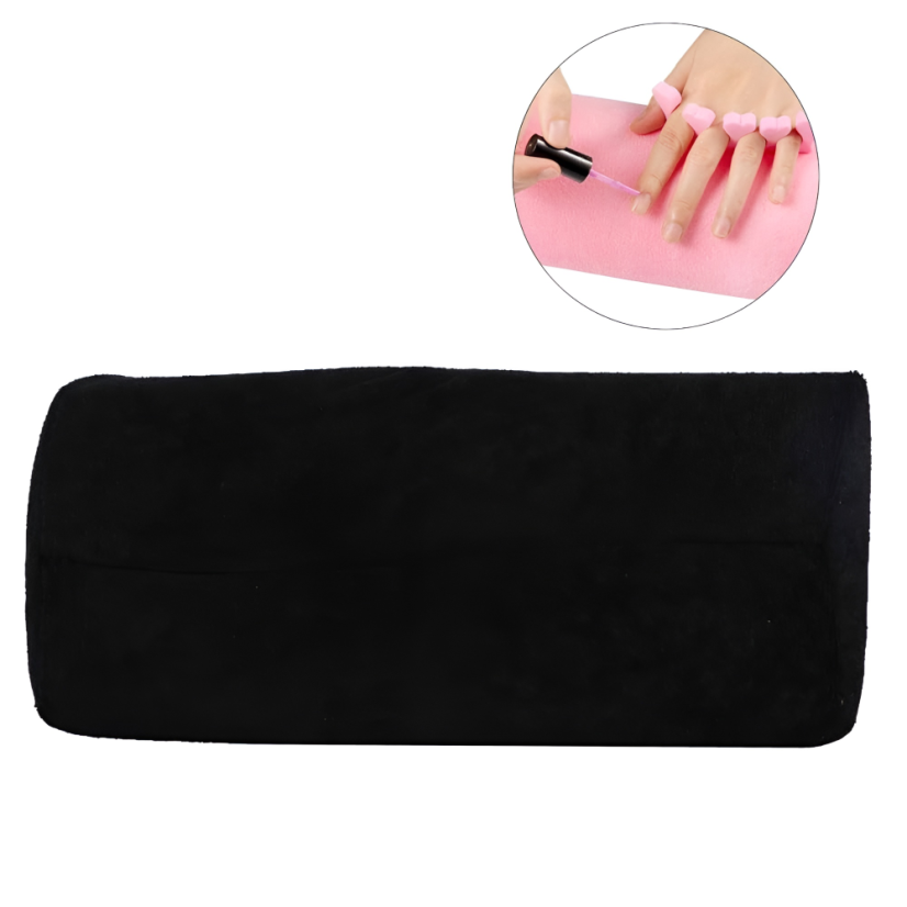BAFI Soporte de mano con funda de rizo, negro