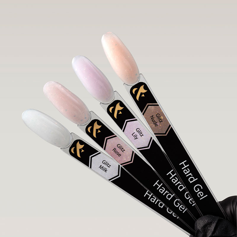 F.O.X - hard gel Glitz Nude, 15 ml