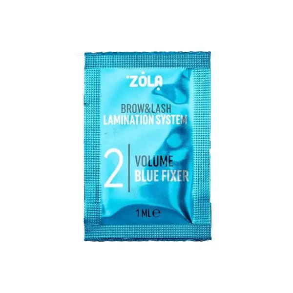 ZOLA Color Lab Volume Blue Fixer 02 - laminación de cejas y pestañas en sobres, 1 ml