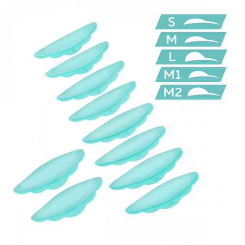 INNOVATOR COSMETICS - juego de almohadillas de silicona ULTRA SOFT S, M, M1, M2, L, 5 pares