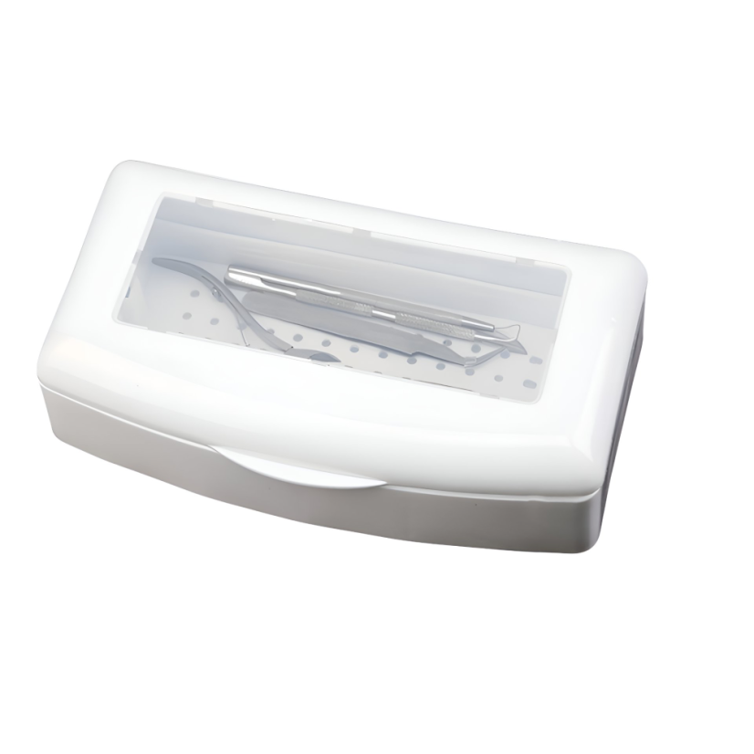 Caja de desinfección con ventana