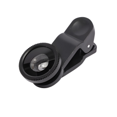 Lente para teléfono móvil 3 en 1, color negro