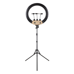 Luz redonda con trípode, 56 cm