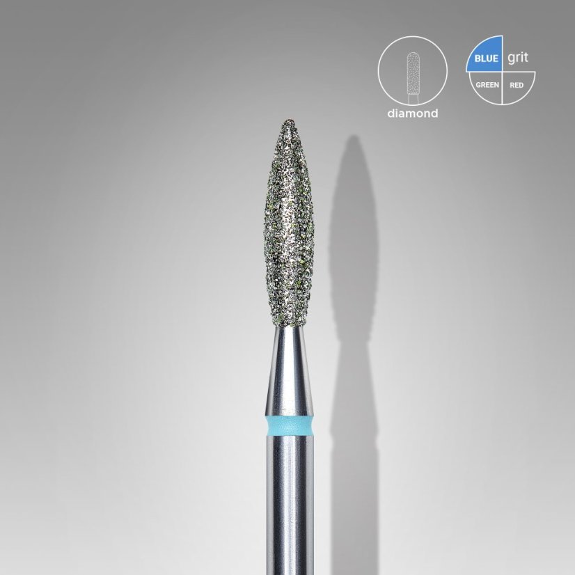 STALEKS - fréza diamantová 2,3/10 mm, plamínek středně hrubý