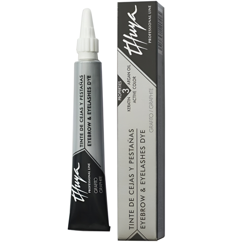 THUYA Eyelash & Eyebrow dye - tinte para pestañas y cejas - color grafito, 14 ml
