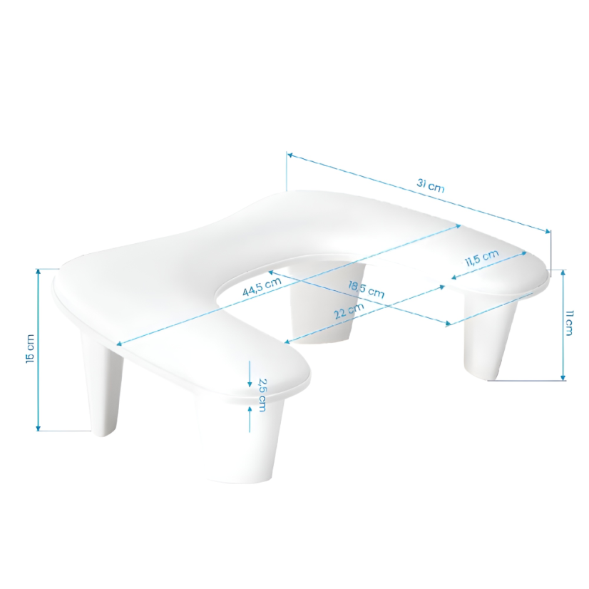BAFI Reposabrazos de estilo F333, blanco