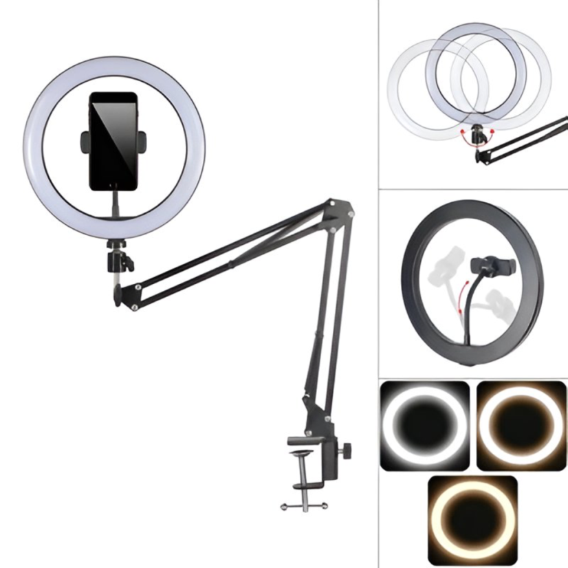 Luz circular selfie, 26 cm