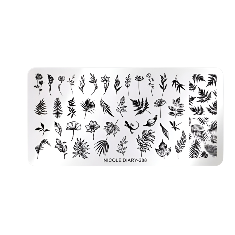 NICOLE DIARY Plantillas para uñas - 288