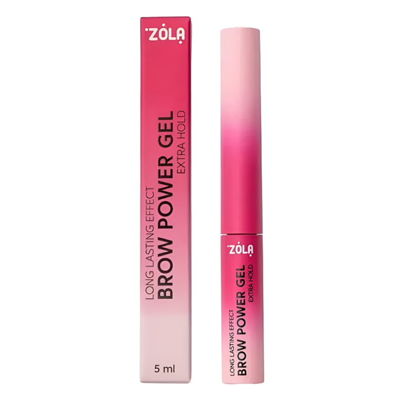 ZOLA Brow Power Gel - transparentní fixační gel na obočí se silnou fixací, 5 ml