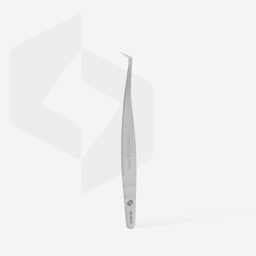 STALEKS - pinzeta na řasy EXPERT 40 TYPE 12, TE-40/12