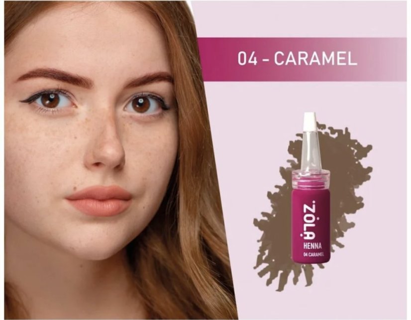 ZOLA Caramel - henna para cejas, 5 g