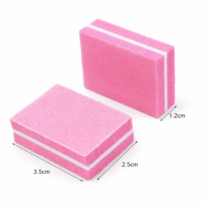 Lešticí mini-bloky na nehty, 50 ks