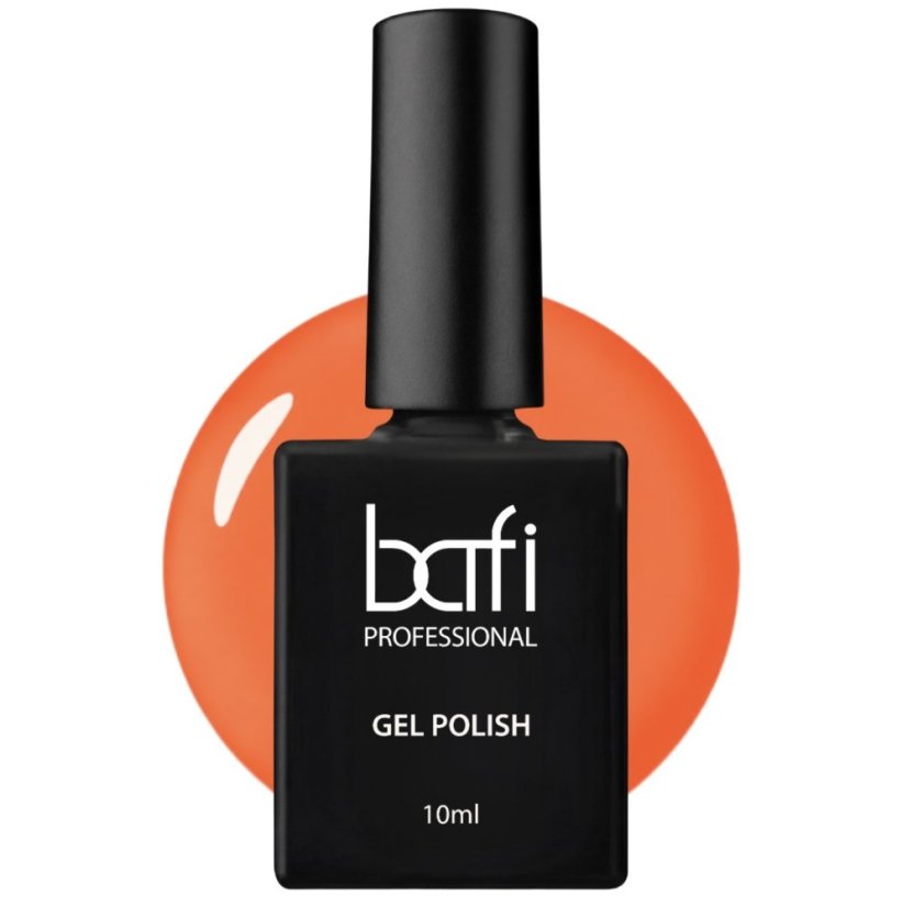 BAFI Gel Polish 012 Tangerine Orange, 10 ml