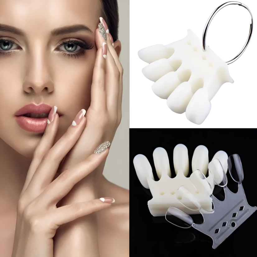 BAFI Puntas de laca en gel "Corona", natural
