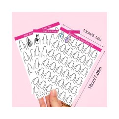 Tréninkové karty na nail art a design nehtů, 2 ks