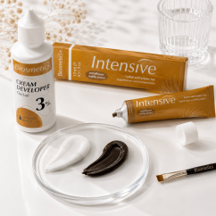 BIOSMETICS Intensive Набор для окрашивания бровей, средний коричневый