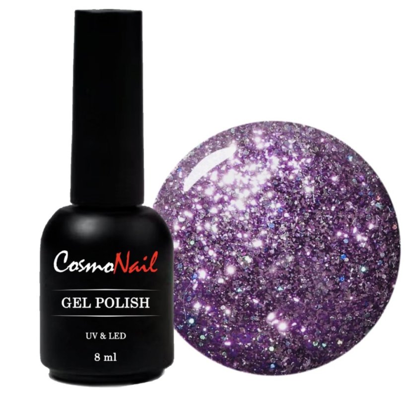 CosmoNail - gel polish Flashing disco 32 Galaxy Plum, 8 ml
