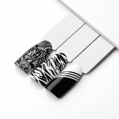 MOLLY NAILS Stamping Esmalte para estampar uñas, 02 negro, 10 ml
