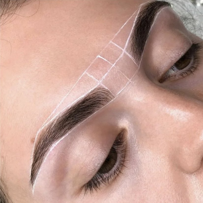 Hilo blanco para cejas 20m