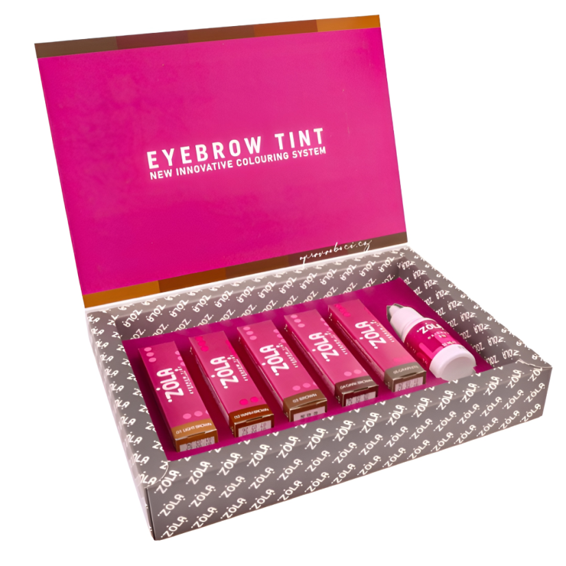 ZOLA - set de colores para cejas (5x15 ml) con oxidante 30 ml