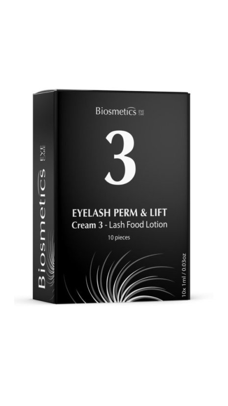BIOSMETICS - состав для ламинирования бровей и ресниц N3 Conditioning Food Lotion, 1 мл (10 шт)