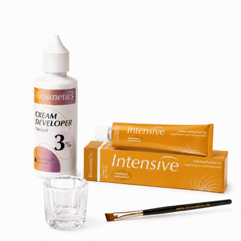 BIOSMETICS Intensive Kit para teñir las cejas, rubio medio