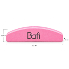 BAFI Baf na nehty malý 100/180 růžový, sada 10 ks