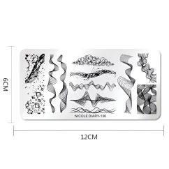 NICOLE DIARY Plantillas para uñas - 136